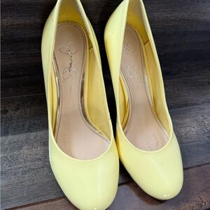 Jessica Simpson Yellow Heels